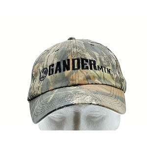 Gander Mountain Camouflage Hat Cap Mossy Oak Breakup Strap Back Adjustable
